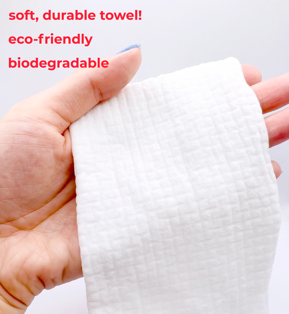 Soft, durable towel that is eco-friendly and biodegradable!